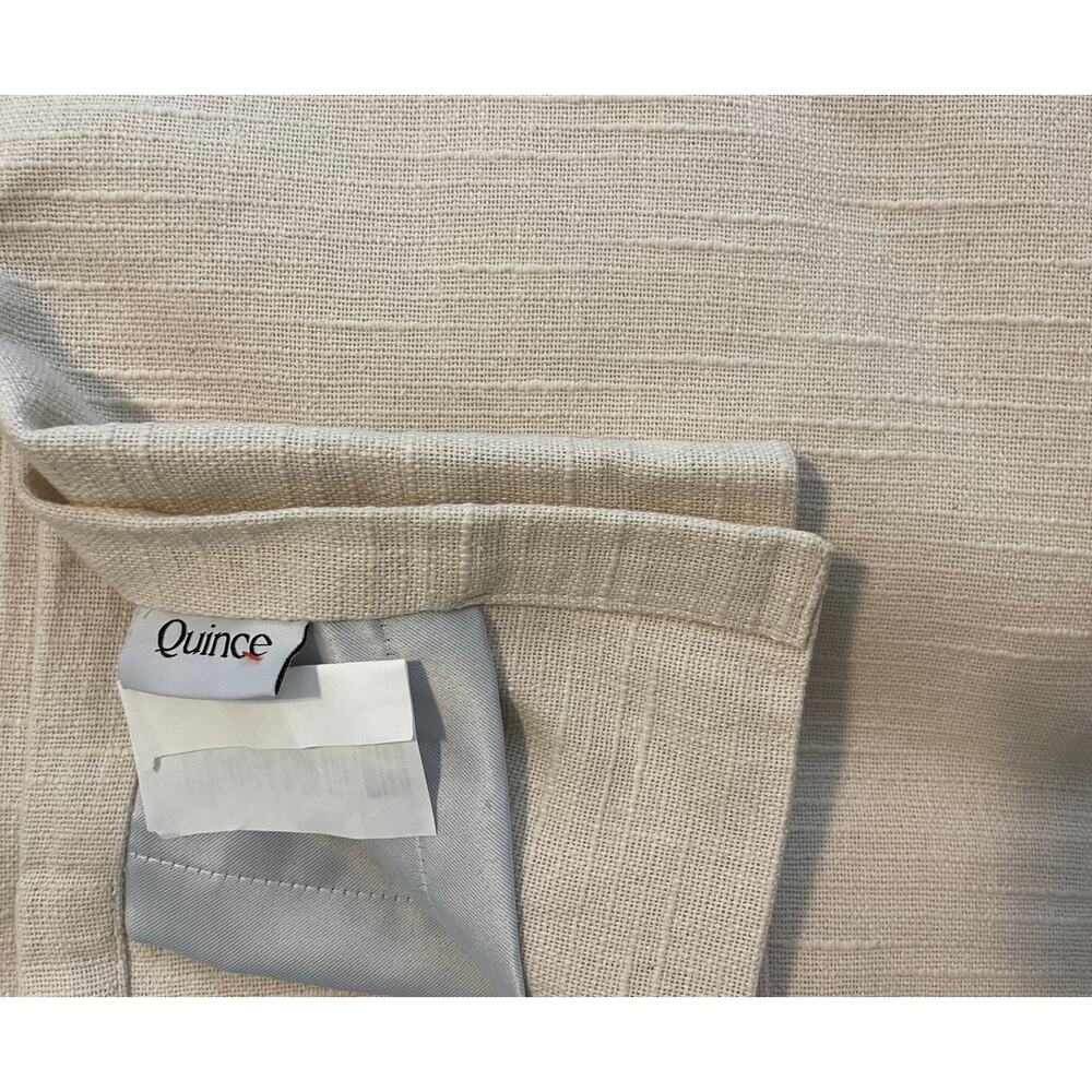 Quince Cotton Slub Room Darkening Curtain Panel 48X84 Natural - Picture 6 of 6